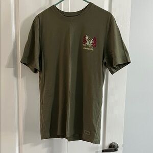 Life Is Good Forest Green Men's Short Sleeve Tee